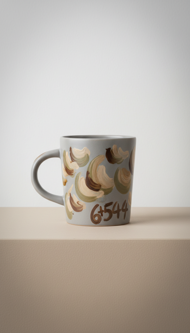 Taza de coleccionista gris piedra